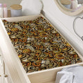 Coffee Drawing Pattern Print Changing Pad Cover