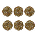 Coffee Drawing Pattern Print Coaster Set