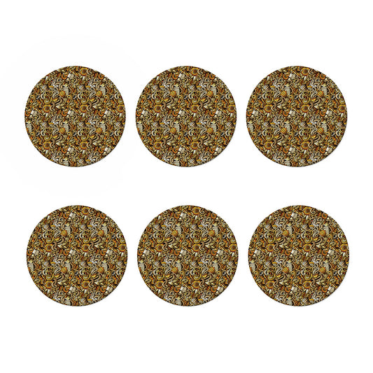 Coffee Drawing Pattern Print Coaster Set