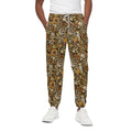 Coffee Drawing Pattern Print Cotton Sweatpants