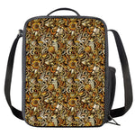 Coffee Drawing Pattern Print Crossbody Lunch Bag
