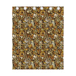 Coffee Drawing Pattern Print Curtain