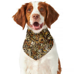 Coffee Drawing Pattern Print Dog Bandana