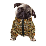 Coffee Drawing Pattern Print Dog Zip Up Jacket