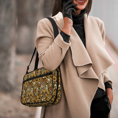 Coffee Drawing Pattern Print Double Strap Bible Bag