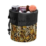 Coffee Drawing Pattern Print Drawstring Makeup Bag