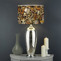 Coffee Drawing Pattern Print Drum Lamp Shade