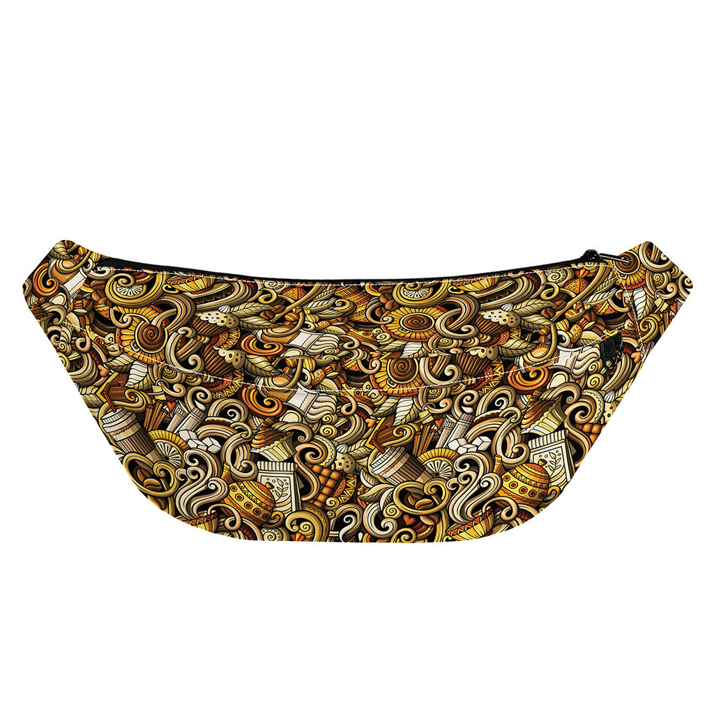 Coffee Drawing Pattern Print Fanny Pack