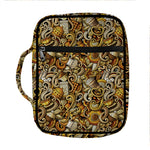Coffee Drawing Pattern Print Front Pocket Bible Bag