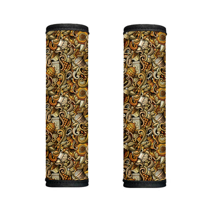 Coffee Drawing Pattern Print Handle Covers