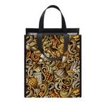 Coffee Drawing Pattern Print Insulated Lunch Tote