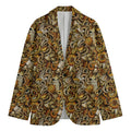 Coffee Drawing Pattern Print Men's Blazer