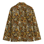 Coffee Drawing Pattern Print Men's Blazer