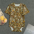 Coffee Drawing Pattern Print Men's Bodysuit