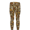 Coffee Drawing Pattern Print Men's Leggings