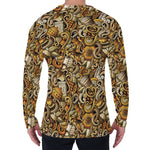 Coffee Drawing Pattern Print Men's Long Sleeve T-Shirt