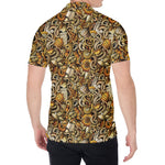 Coffee Drawing Pattern Print Men's Shirt