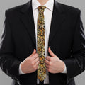 Coffee Drawing Pattern Print Necktie