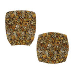 Coffee Drawing Pattern Print Office Chair Cover