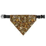Coffee Drawing Pattern Print Over The Collar Dog Bandana