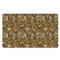 Coffee Drawing Pattern Print Polyester Doormat