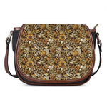 Coffee Drawing Pattern Print Saddle Bag