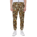 Coffee Drawing Pattern Print Joggers