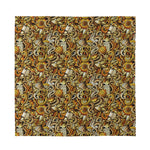 Coffee Drawing Pattern Print Silk Bandana