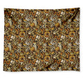 Coffee Drawing Pattern Print Tapestry