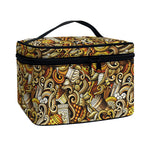 Coffee Drawing Pattern Print Travel Makeup Bag