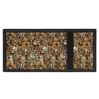 Coffee Drawing Pattern Print Trifold Wallet
