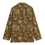 Coffee Drawing Pattern Print Women's Blazer