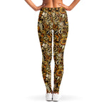 Coffee Drawing Pattern Print Women's Leggings