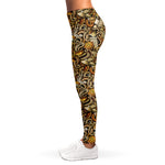 Coffee Drawing Pattern Print Women's Leggings