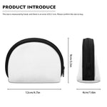 Black And White Dachshund Pattern Print Coin Purse