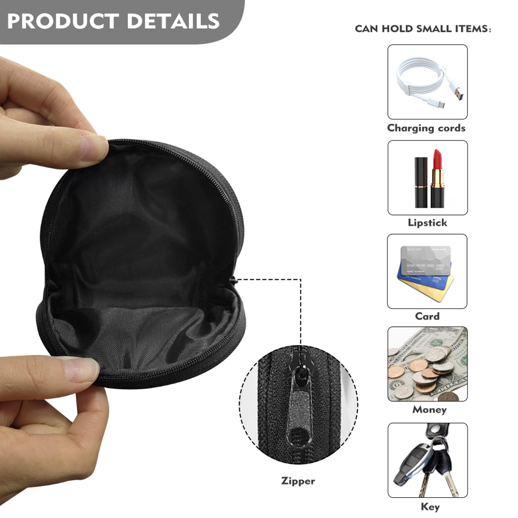 Indian Hamsa Pattern Print Coin Purse