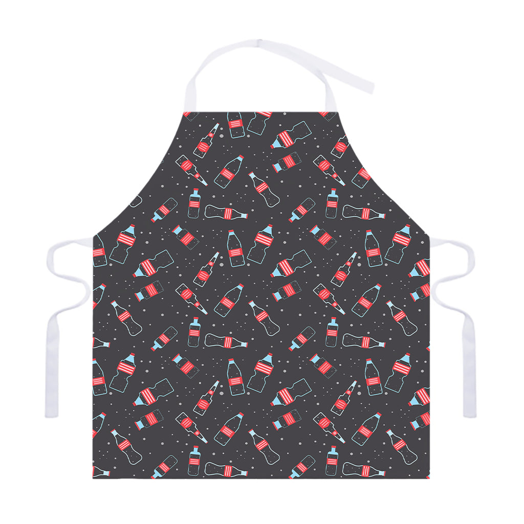 Cola Bottle Pattern Print Adjustable Apron