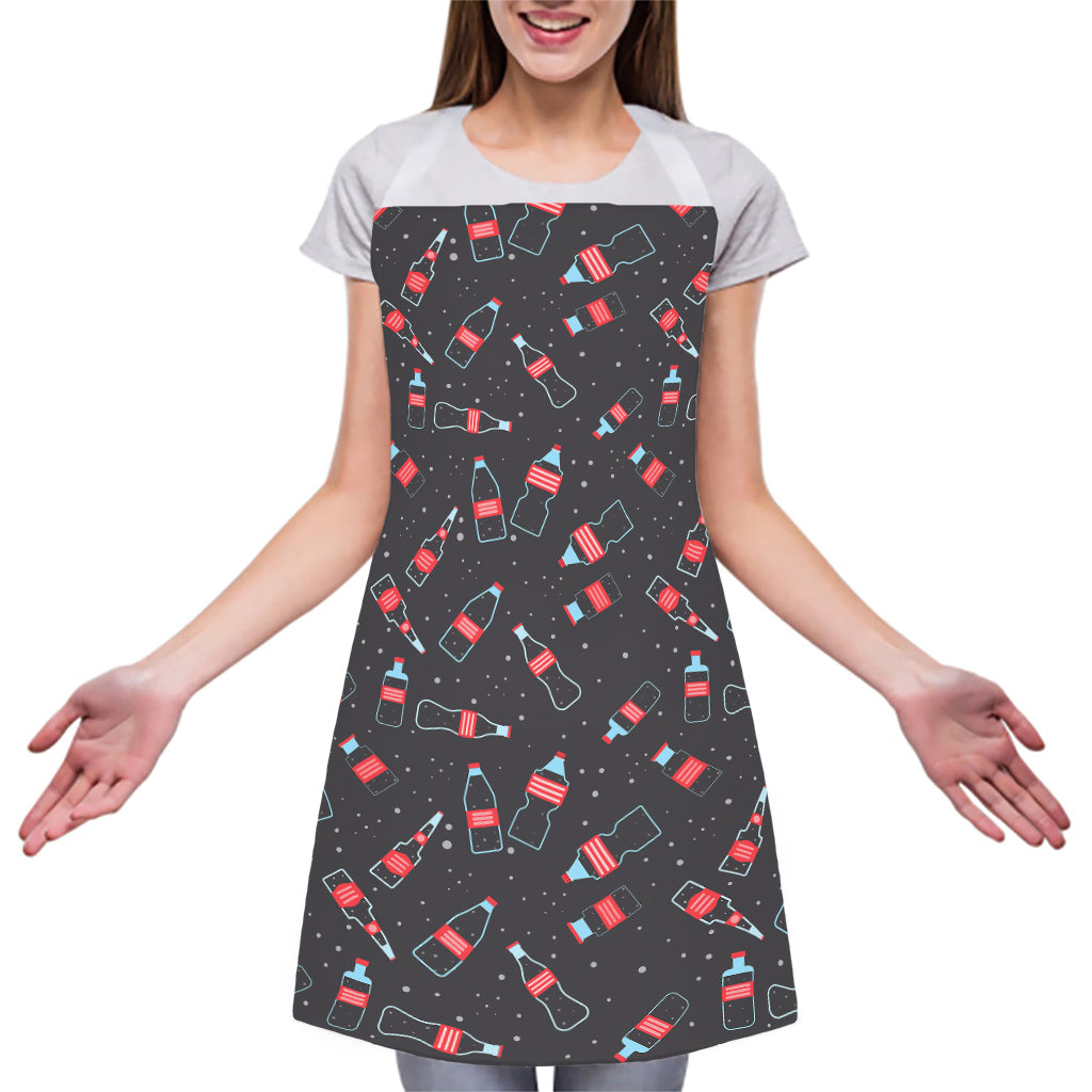 Cola Bottle Pattern Print Adjustable Apron