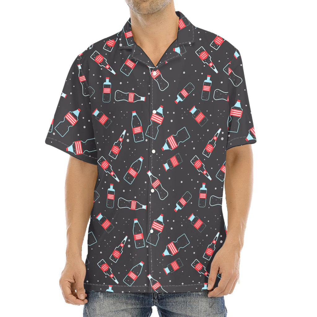 Cola Bottle Pattern Print Aloha Shirt