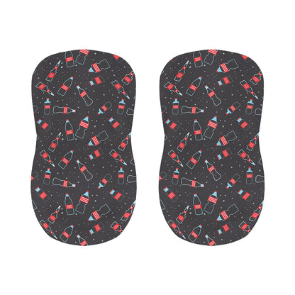 Cola Bottle Pattern Print Bar Stool Covers