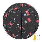 Cola Bottle Pattern Print Basketball