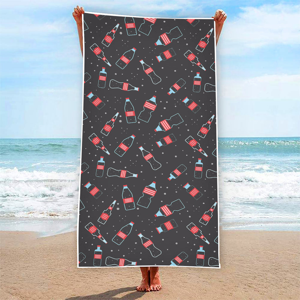 Cola Bottle Pattern Print Beach Towel