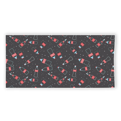 Cola Bottle Pattern Print Beach Towel