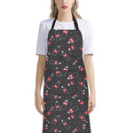 Cola Bottle Pattern Print Bib Apron With Pocket