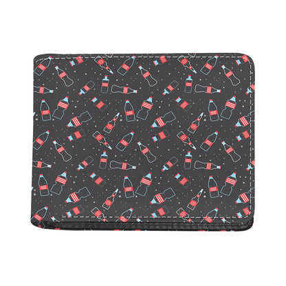 Cola Bottle Pattern Print Bifold Wallet