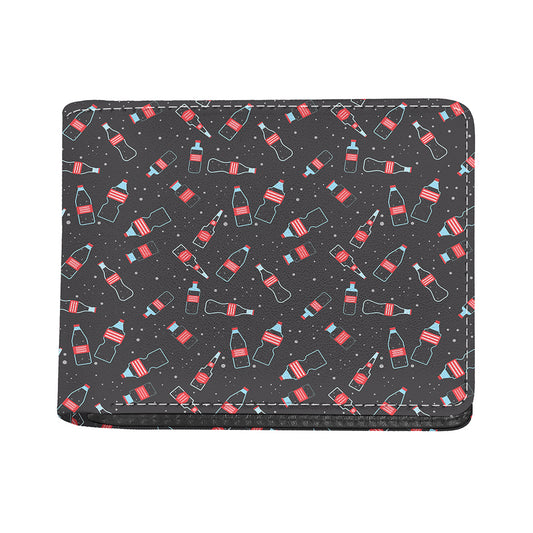 Cola Bottle Pattern Print Bifold Wallet