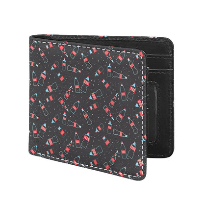 Cola Bottle Pattern Print Bifold Wallet