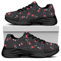 Cola Bottle Pattern Print Black Chunky Shoes