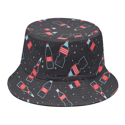 Cola Bottle Pattern Print Bucket Hat
