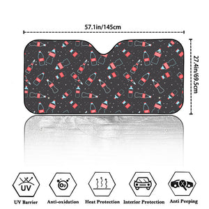 Cola Bottle Pattern Print Car Windshield Sun Shade